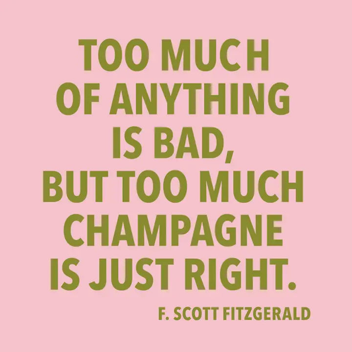 Too Much Champagne Funny Cocktail Napkins - 20ct