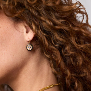 Tribeca Earring Mixed Metal Cubic Zirconia - Eden Lifestyle