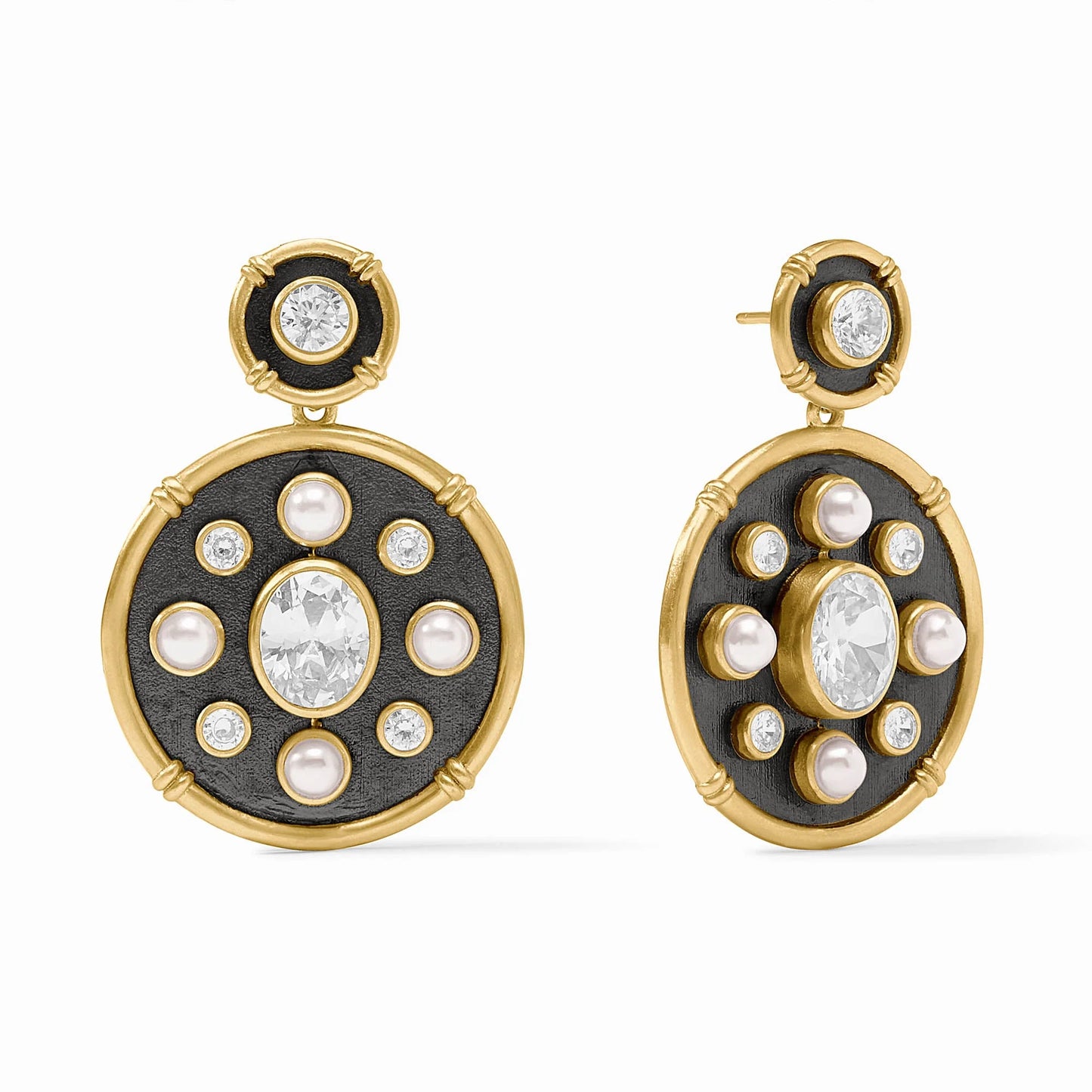 Tribeca Statement Earring Mixed Metal Cubic Zirconia - Eden Lifestyle