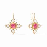 Julie Vos Tudor Earrings Iridescent Raspberry - Eden Lifestyle