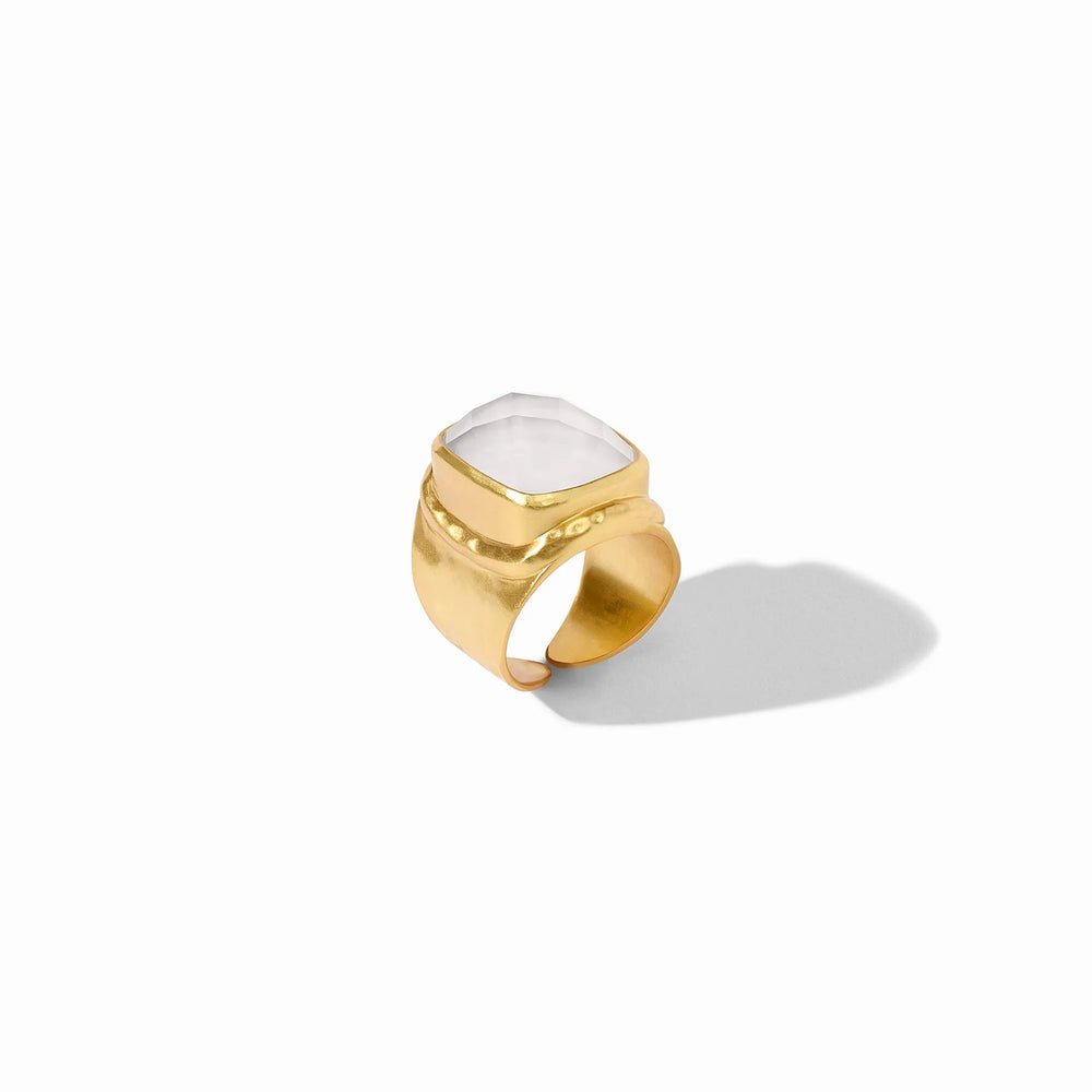 Julie Vos Tudor Statement Ring Iridescent Clear - Eden Lifestyle