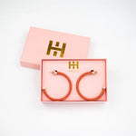 Hoops - Burnt Orange Hoo Hoop Earring - Eden Lifestyle