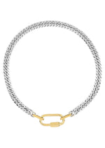 Two Toned Carabiner Necklace - Eden Lifestyle
