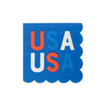 USA Scallop Paper Cocktail Napkin - Eden Lifestyle