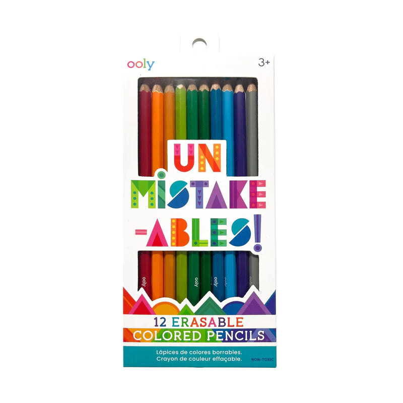 Un-Mistakeables! Erasable Colored Pencils - Set of 12 - Eden Lifestyle
