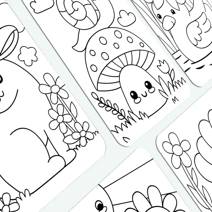 Undercover Art: Hidden Pattern Coloring Activity - Garden Pals - Eden Lifestyle