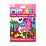 Undercover Art Hidden Pattern Coloring Activity Art Cards - Unicorn Friends - Eden Lifestyle