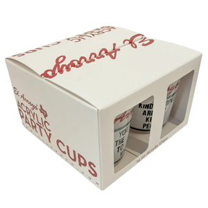 El Arroyo Set of 4 Sign Acrylic Cups - Best Friends - Eden Lifestyle