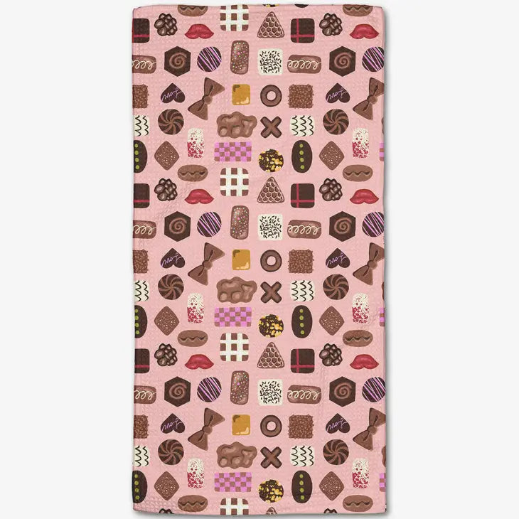 Valentine's Chocolates Bar Towel - Eden Lifestyle