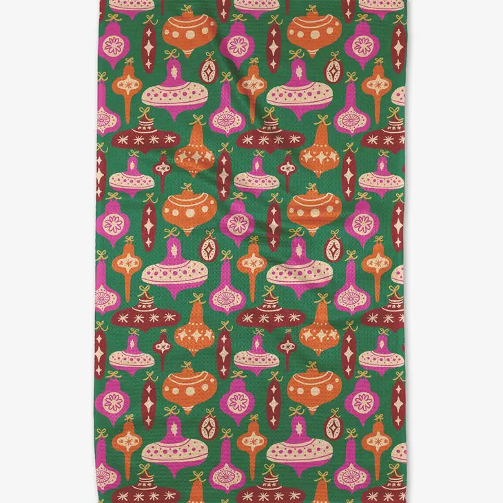 Vintage Ornaments Tea Towel - Eden Lifestyle
