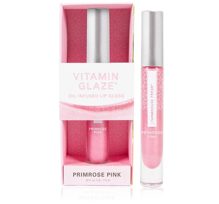 Vitamin Glaze™ Oil Infused Lip Gloss – Primrose Pink - Eden Lifestyle