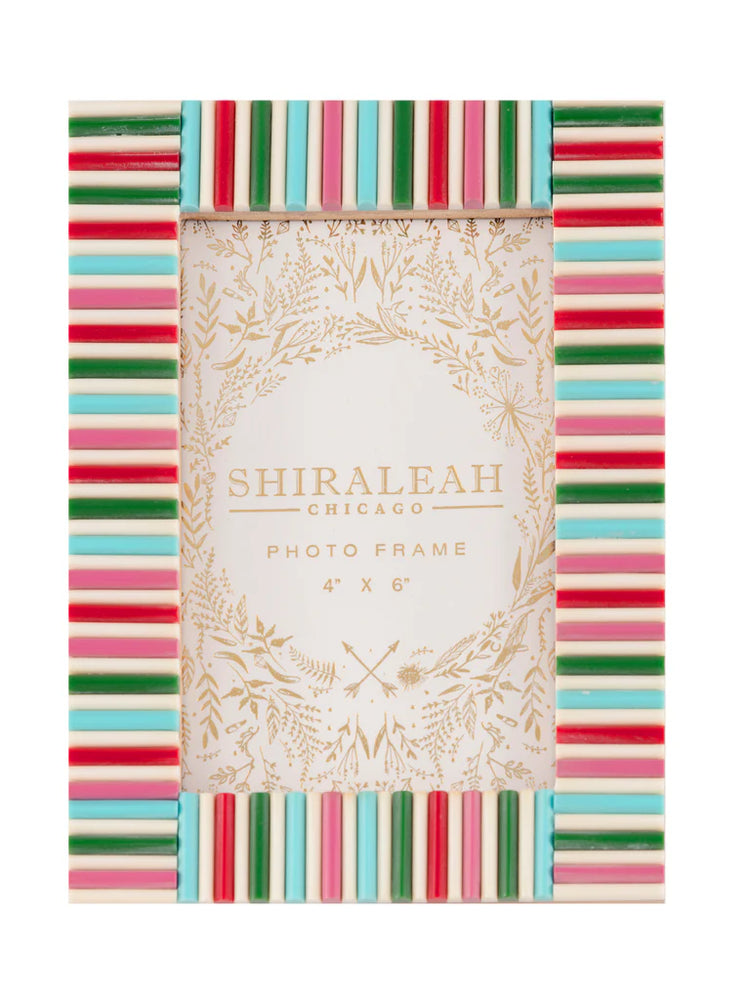 Viva 4" x 6" Mosaic Stripes Picture Frame - Eden Lifestyle