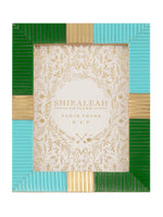 Viva 5" x 7" Color Blocked Picture Frame, Green - Eden Lifestyle