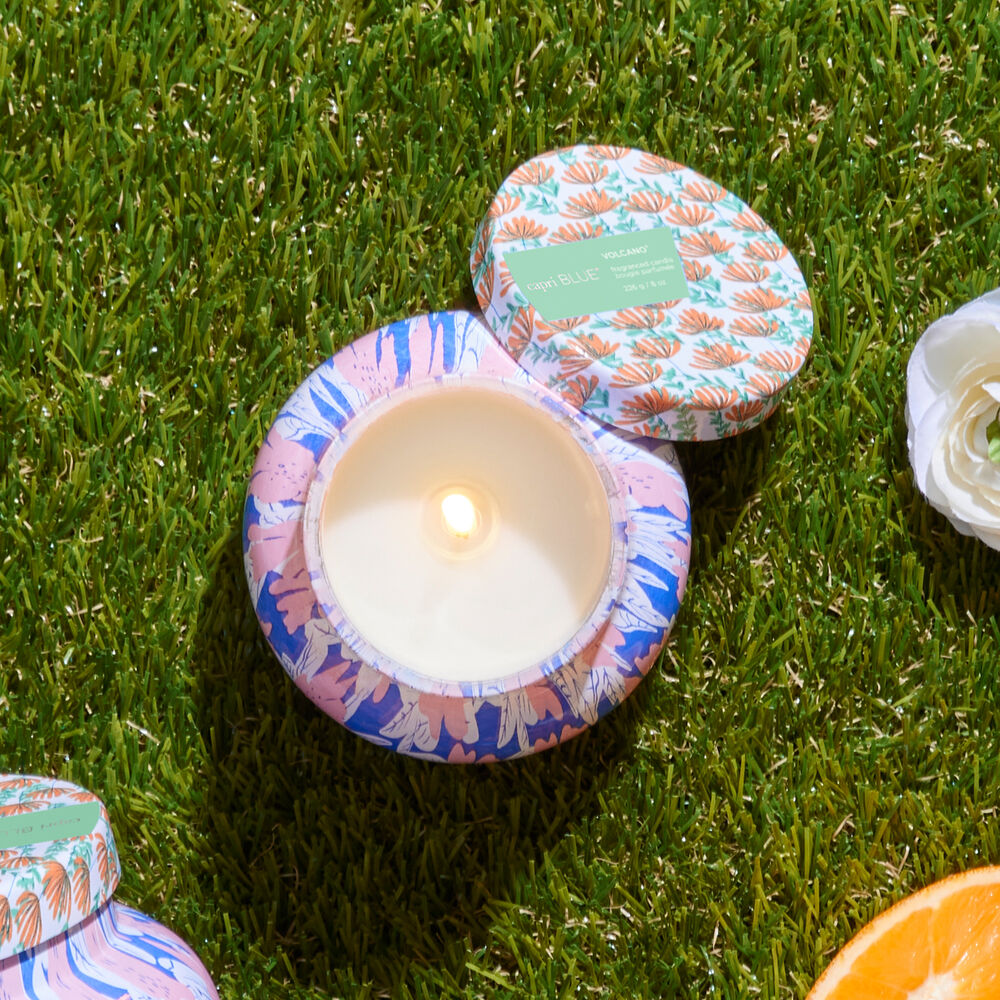 capri BLUE Volcano Pattern Play Petite Jar, 8 oz - Eden Lifestyle