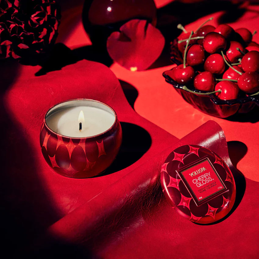 Volupsa Cherry Gloss Mini Tin Candle - Eden Lifestyle