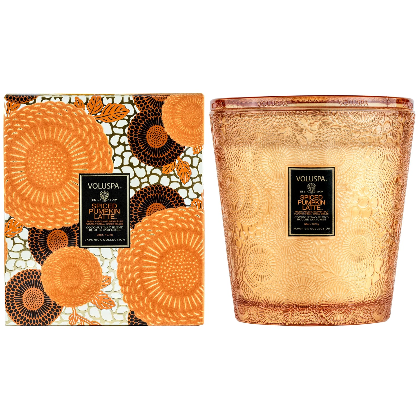 Voluspa Spiced Pumpkin 3 Wick Hearth Candle - Eden Lifestyle