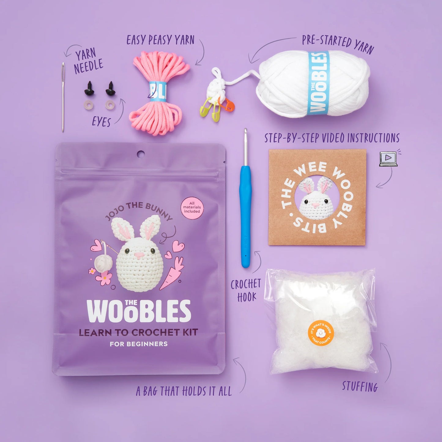 Jojo the Bunny Crochet Kit - Eden Lifestyle