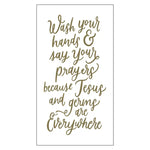 Wash Hands Say Prayers Paper Guest Towels - 24ct - Eden Lifestyle