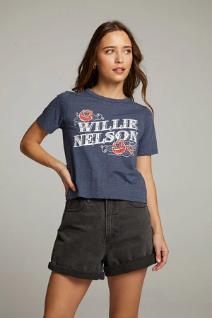 Willie Nelson Roses Tee - Eden Lifestyle