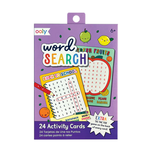 Word Search Activity Cards - Eden Lifestyle