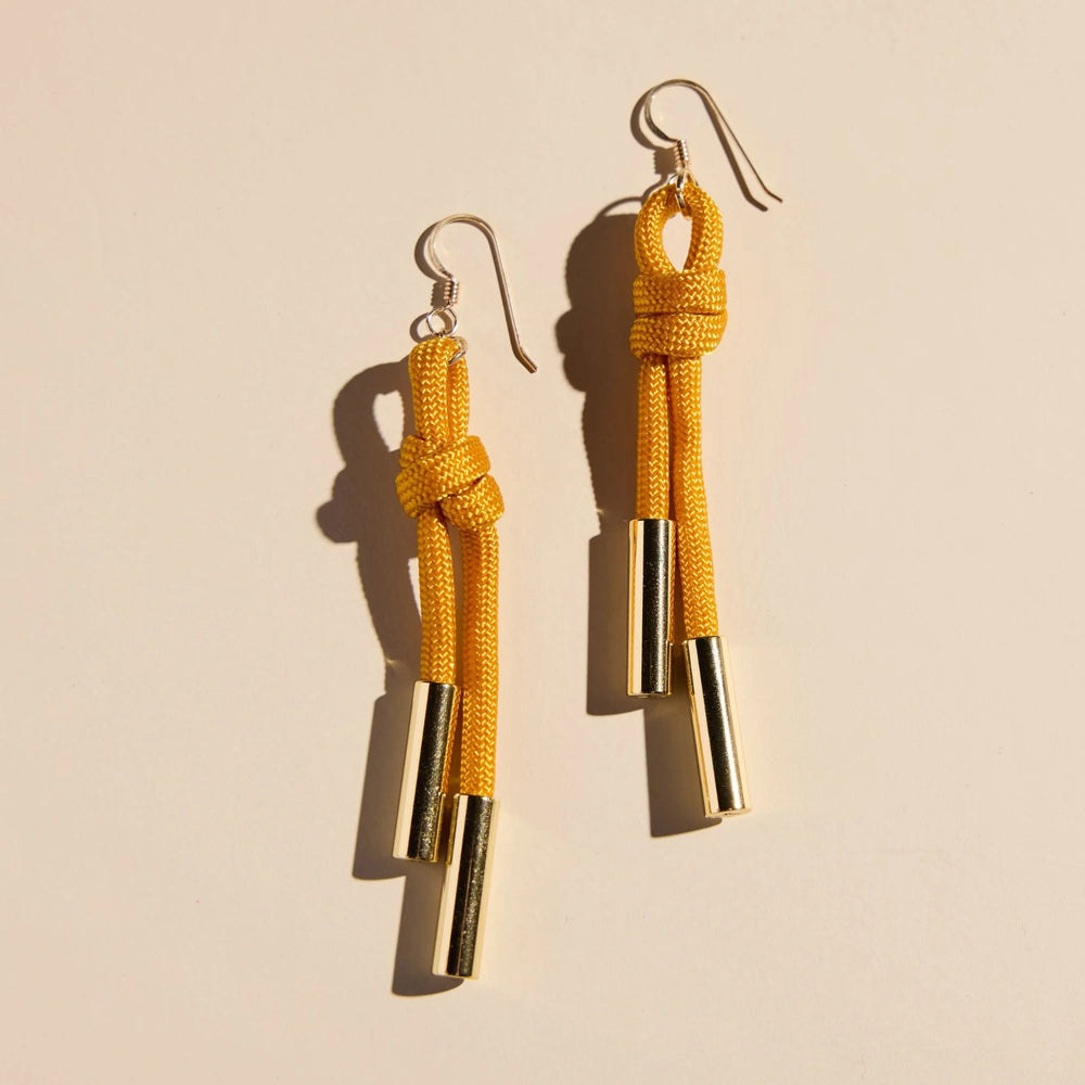 Yellow Denver Cord Earring - Eden Lifestyle