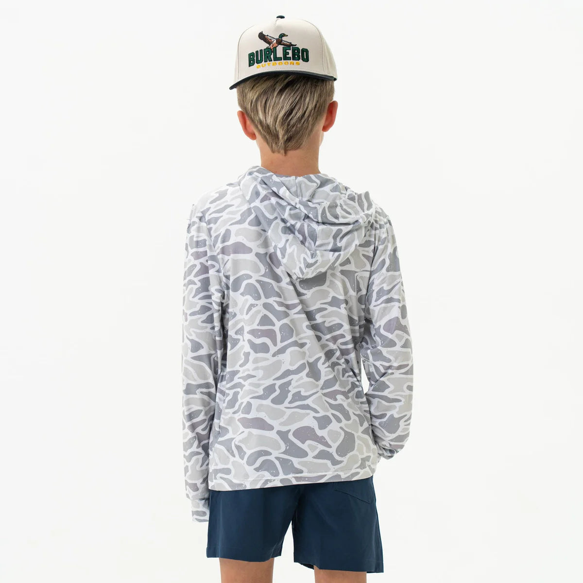 Youth Performance Hoodie - White Camo - Eden Lifestyle