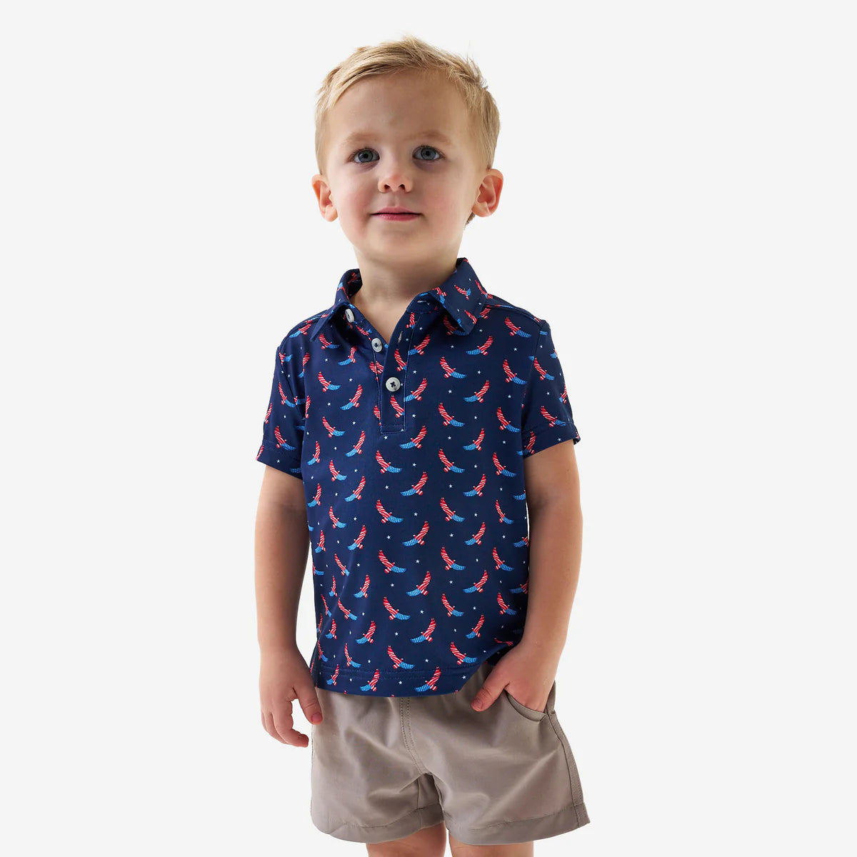 Youth Performance Polo - USA Eagle - Eden Lifestyle