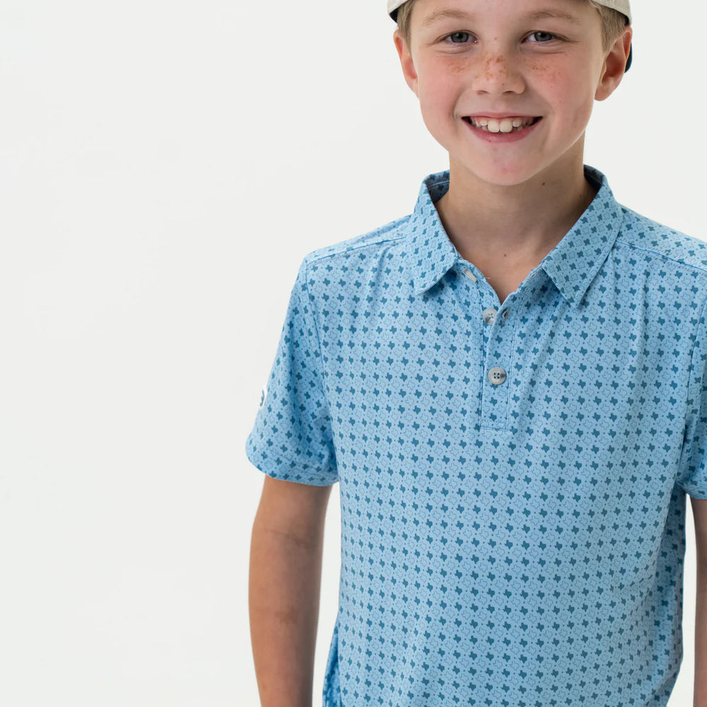 Youth Polo - Texas - Light Blue