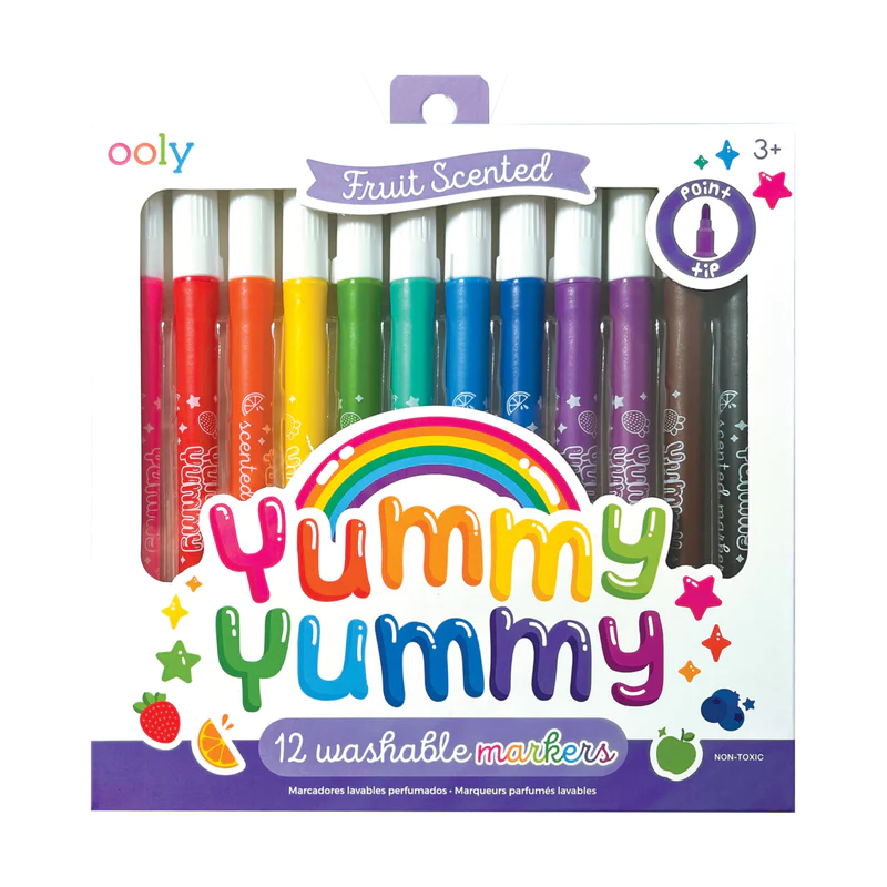 Yummy Yummy Scented Markers - Set of 12 - Eden Lifestyle