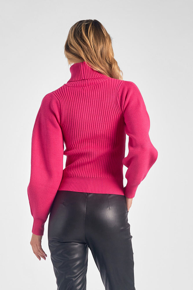 Yvonne Turtleneck Cutout Sweater - Eden Lifestyle