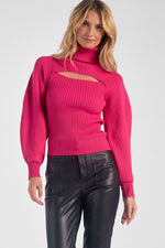 Yvonne Turtleneck Cutout Sweater - Eden Lifestyle