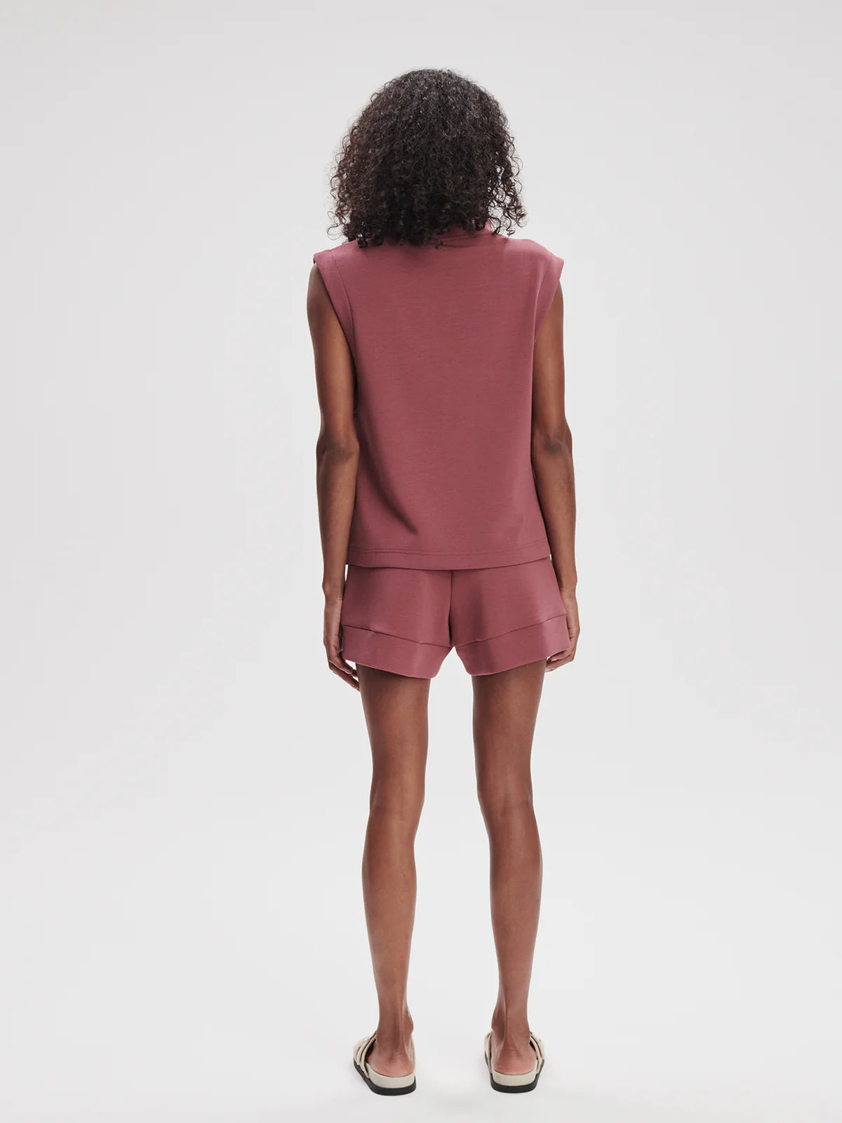 Magnolia 2.0 Half-Zip Tank Wild Rhubarb - Eden Lifestyle