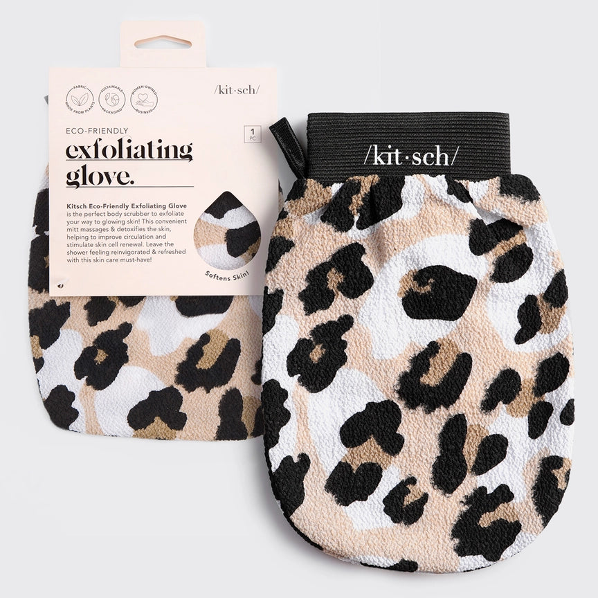 Eco-Friendly Exfoliating Glove - Leopard - Eden Lifestyle