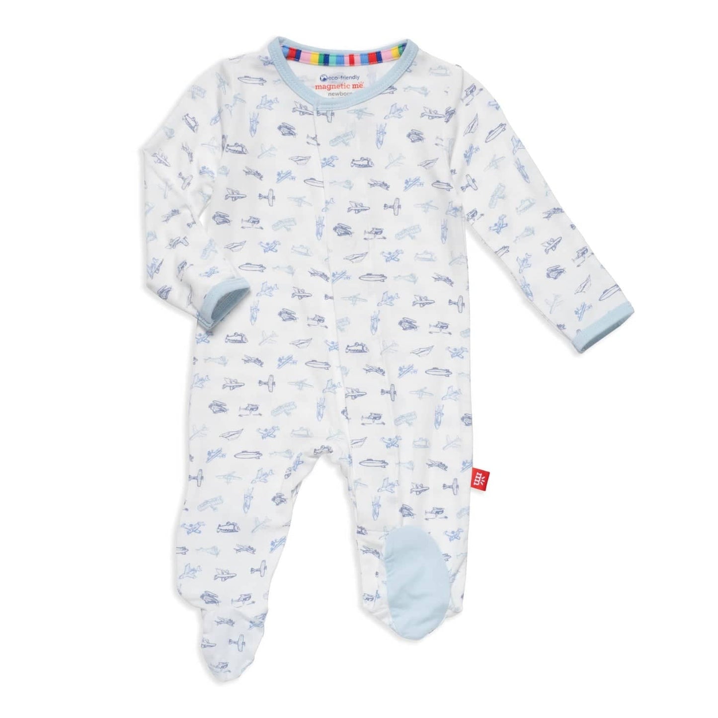 Magnetic Me by Magnificent Baby Airplanes Modal Magnetic Parent Favorite Footie - Eden Lifestyle