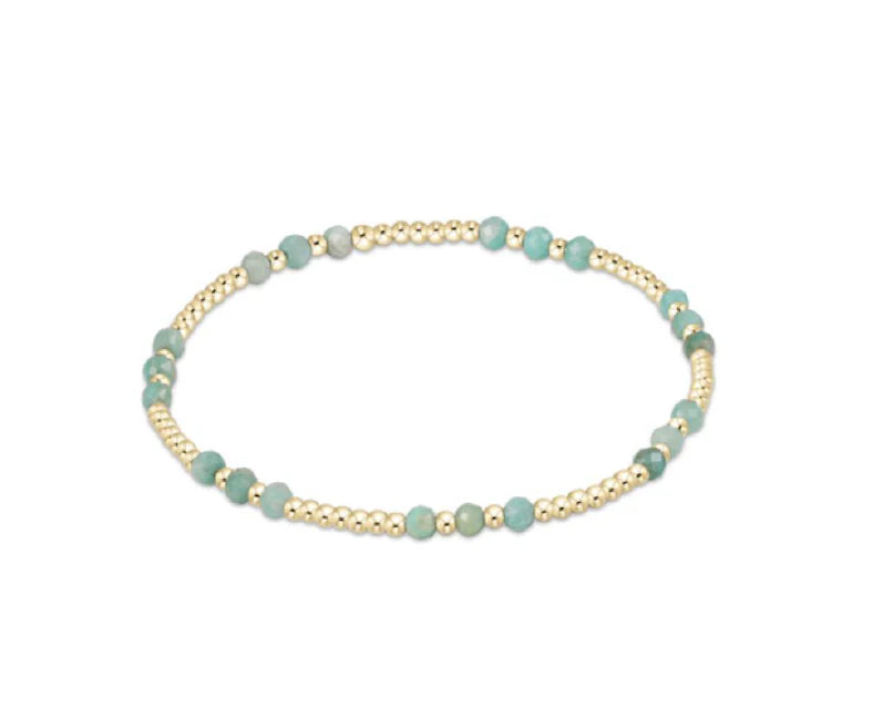Enewton Gemstone Gold Joy Pattern 3mm Bead Bracelet - Eden Lifestyle