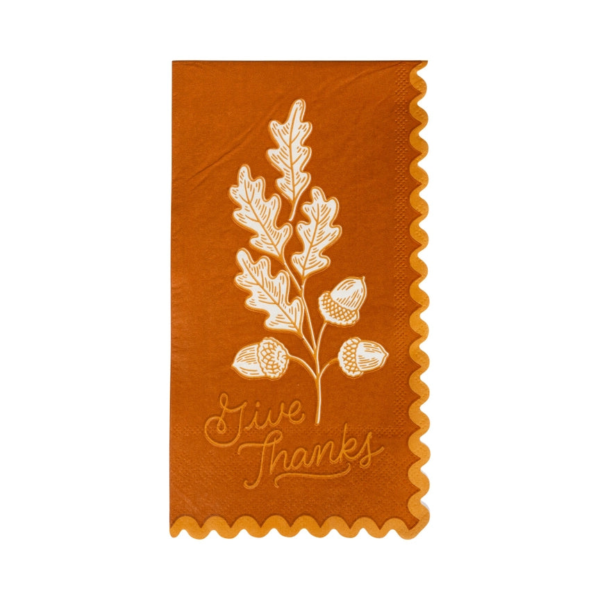 Acorns Give Thanks Dinner Napkin - Eden Lifestyle