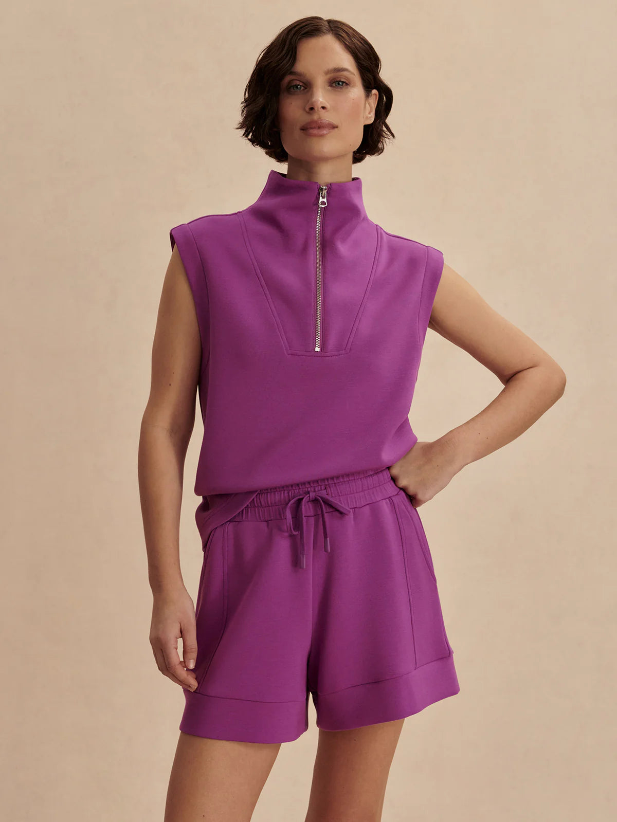 Atrium High-Rise Short 4.5" Striking Purple - Eden Lifestyle