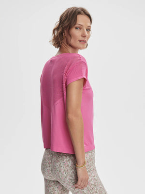 Varley Calloway Boxy Tee Ibis Rose