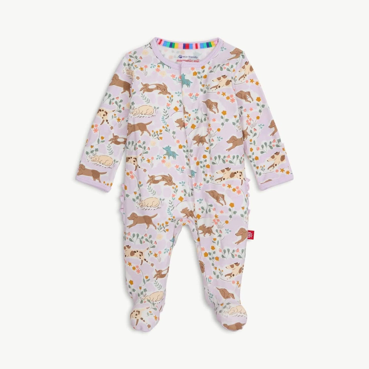 Best Fur End Modal Magnetic Parent Favorite Footie with Ruffle - Eden Lifestyle