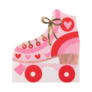 Foil Roller Skate Shaped Guest Napkin - Eden Lifestyle