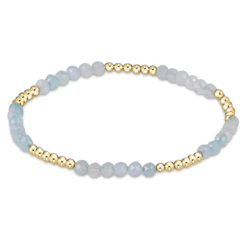 Enewton Blissful Pattern 2.5mm Bead Bracelet - Aquamarine - Eden Lifestyle