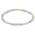 Enewton Blissful Pattern 2.5mm Bead Bracelet - Aquamarine