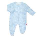 Magnetic Me by Magnificent Baby Blue Doeskin Modal Magnetic Parent Favorite Footie - Eden Lifestyle