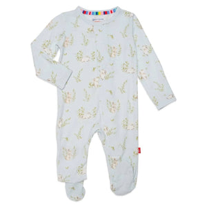 Magnetic Me by Magnificent Baby Blue Hoppily Ever After Modal Magnetic Parent Favorite Footie - Eden Lifestyle