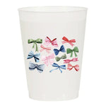 Watercolor Bows Frosted Cups