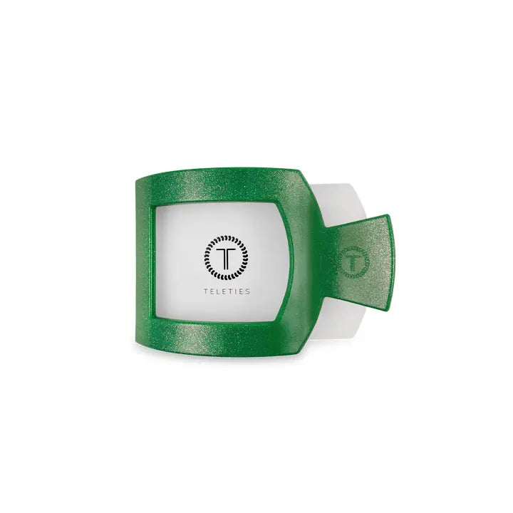 Square Flat Hair Clip Shamrock Shimmer - Eden Lifestyle