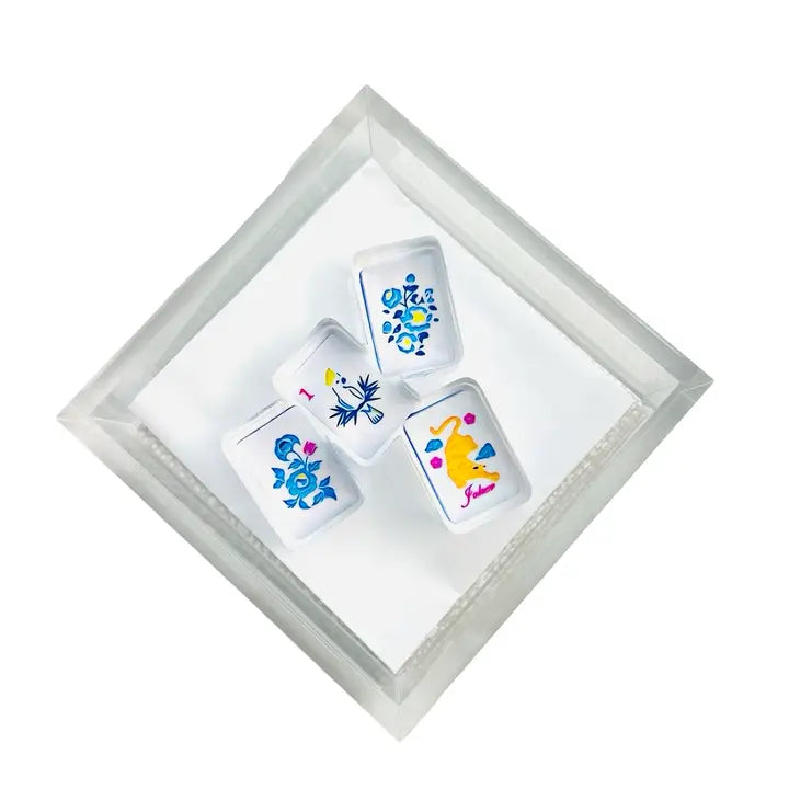 Mahjong Acrylic Napkin Weight - Eden Lifestyle