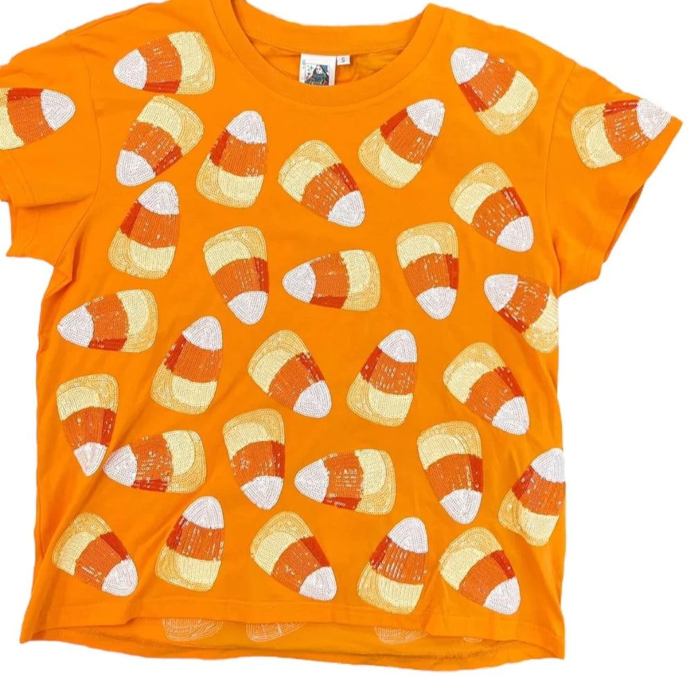 Queen of Sparkles Candy Corn Tee - Eden Lifestyle