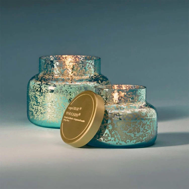 capri BLUE Volcano Aqua Opaline Petite Jar, 8 oz - Eden Lifestyle