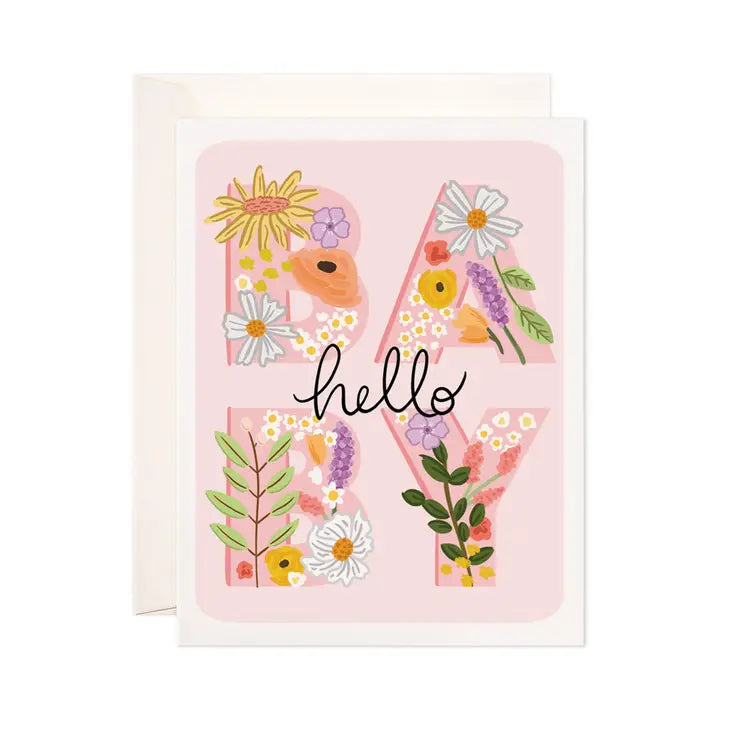 Hello Baby Greeting Card - Eden Lifestyle